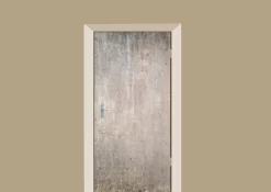Interieursticker - Deursticker "Betonnen Muur" 203 X 85 Cm