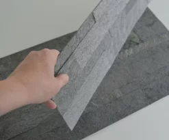 Steenstrip 3D Met Kleeflaag Natuursteen Antraciet 5 Steenstrip 3D Met Kleeflaag Natuursteen Antraciet -Plakfolie Webshop 1756196125