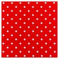 Plakfolie Rol 200x45cm Polkadot Stippen Rood/wit