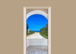 Deursticker Weg Naar Het Strand