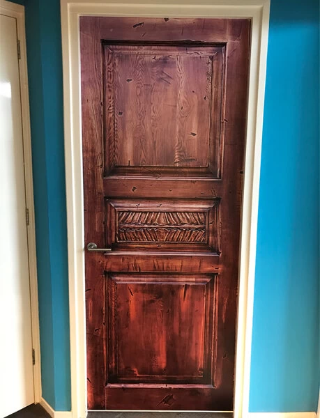 Deursticker Vintage Deur Hout 2 Deursticker Vintage Deur Hout - Afbeelding 2