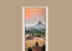 Deursticker Tempels In Azië