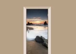 Deursticker Zonsondergang Op Het Strand