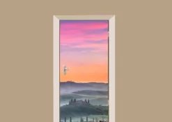Deursticker Toscaans Landschap