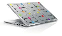 Plakfolie Pacman Arcade Games Geborsteld Rvs Look (60cm) -Plakfolie Webshop 1967078565