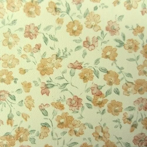 Plakfolie Bloemetjesbehang Oranje (45cm) 1 Plakfolie Bloemetjesbehang Oranje (45cm)