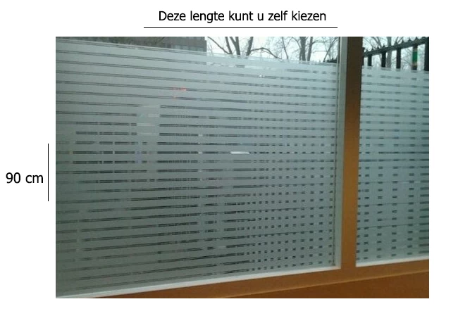 Raamfolie Structuur Voor HR++ Glas (90cm) 2 Raamfolie Structuur Voor HR++ Glas (90cm) - Afbeelding 2