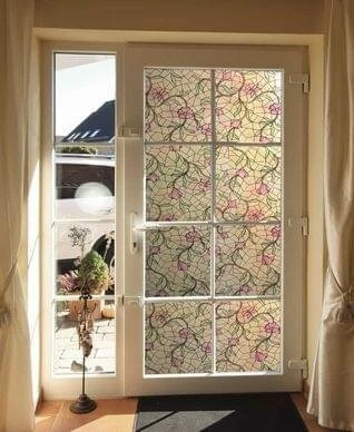 Raamfolie Bloem (45cm) 2 Raamfolie Bloem (45cm) - Afbeelding 2