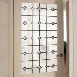 Raamfolie Glas In Lood Wit (45cm)