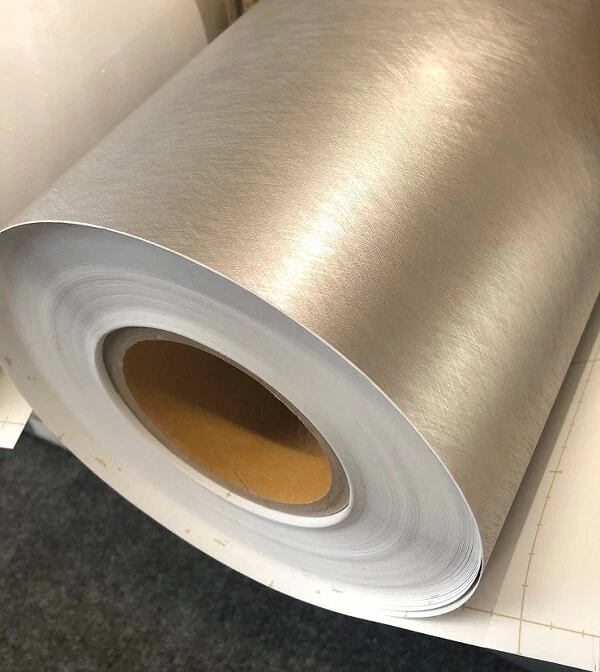 Plakfolie Shimmering Silver Mat (122cm Breed) 2 Plakfolie Shimmering Silver Mat (122cm Breed) - Afbeelding 2