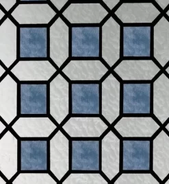 Raamfolie Glas In Lood Blauw (45cm)