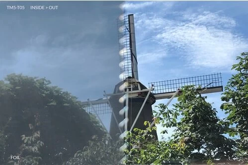 Statisch Zonwerend Raamfolie Anti-inkijk Zwart (90cm) 3 Statisch Zonwerend Raamfolie Anti-inkijk Zwart (90cm) - Afbeelding 3