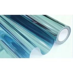 Statisch Zonwerend Raamfolie Anti-inkijk Blauw (90cm)