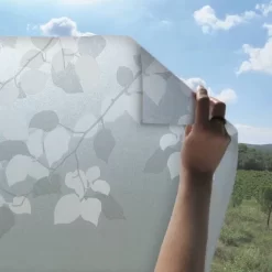 Statisch Raamfolie Bladeren 46cm (geschikt Voor Dubbel, HR+ En HR++ Glas)