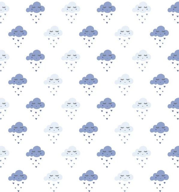 Statisch Raamfolie Wolkjes Blauw (46cm) 1 Statisch Raamfolie Wolkjes Blauw (46cm)